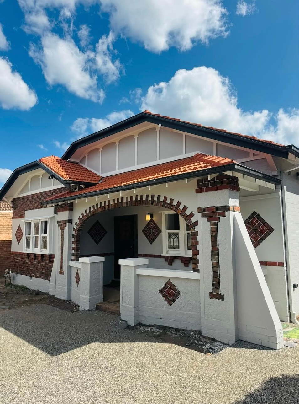 exterior painting for white home