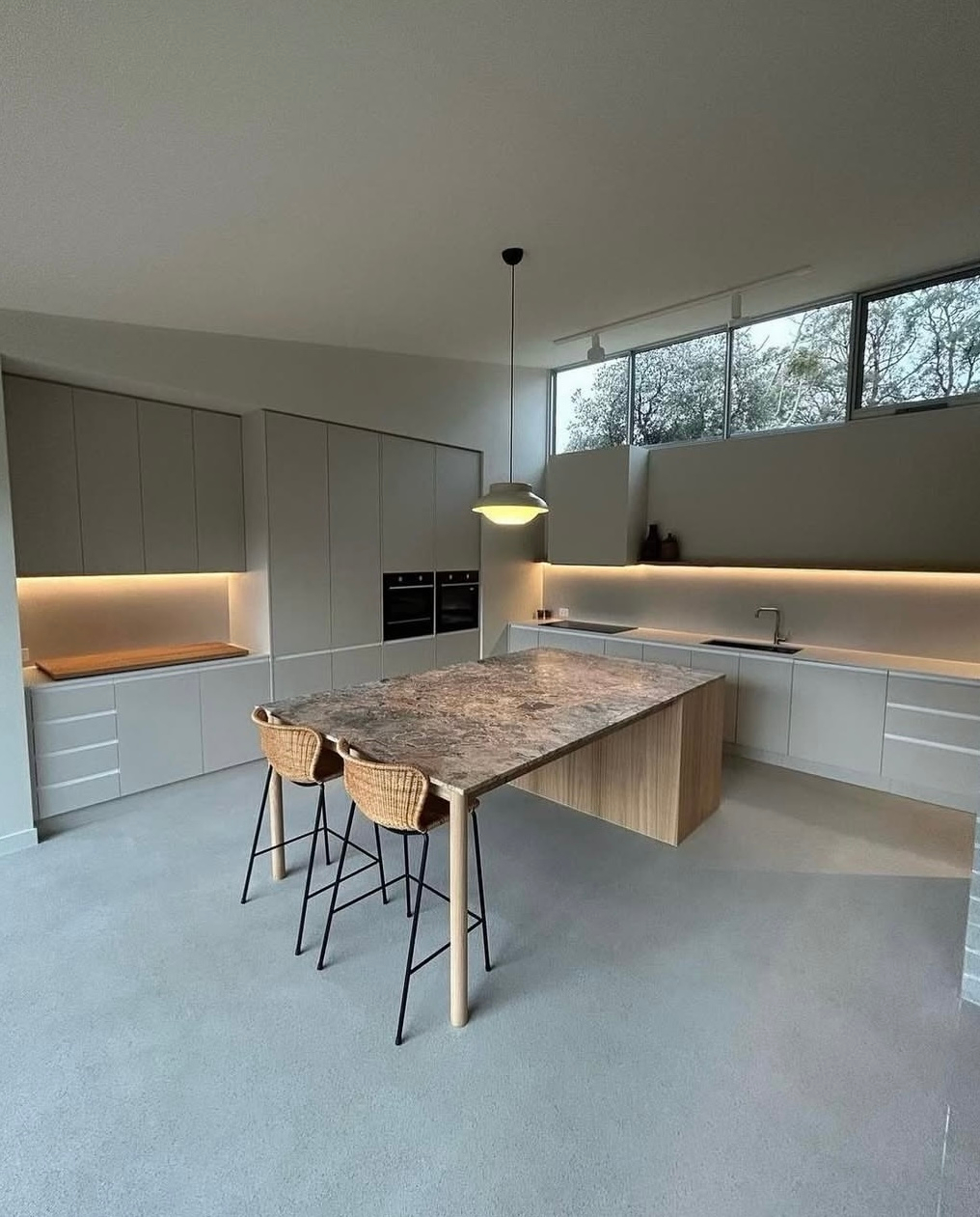 gray kitchen painting